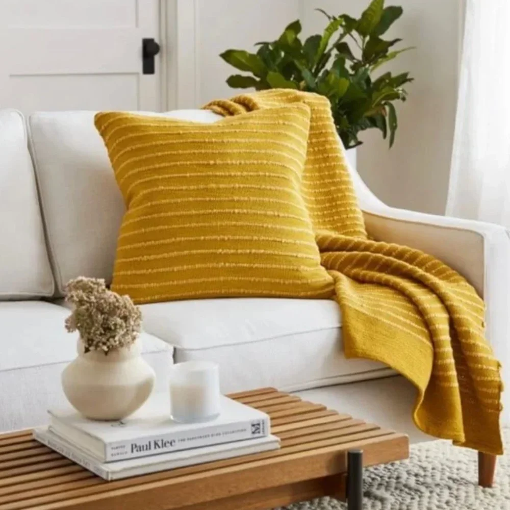West Elm Soft corded throw